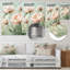 Kareema - pivoines, décoration murale en métal, reproduction d'art traditionnelle en métal-447160926
