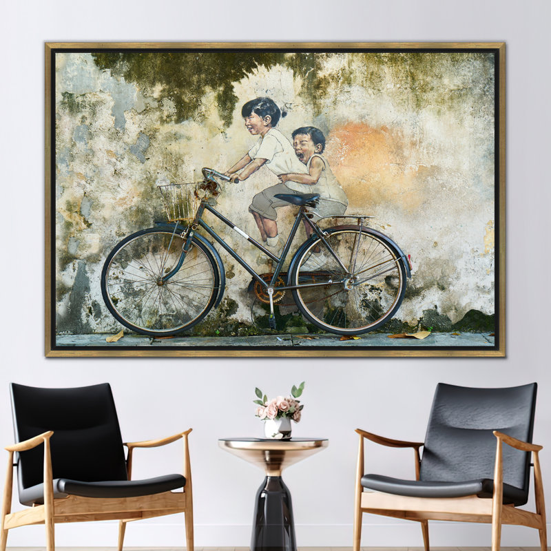 Print on Canvas, Gold, Floater Framed Print without Mat, 20 cm H x 30 cm W