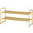 32'' Wide 2-Tier Metal Mesh Shoe Rack for Closet, Stackable and Adjustable, Good for High Heels-534937736