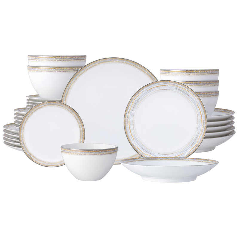 Noritake Raylan 30-Piece Dinnerware Set, Service for 6