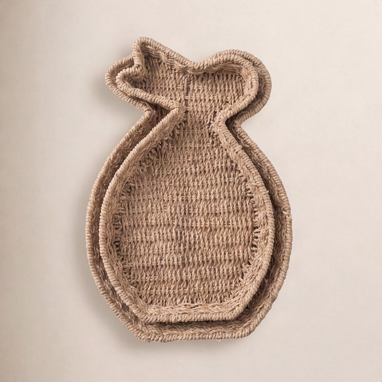 2-Piece Seagrass Easter Bunny Basket Set