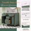 Meuble-lavabo moderne avec plusieurs options de rangement et un design élégant