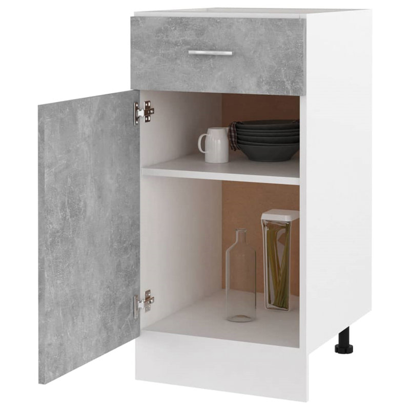 Drawer Base Cabinet 40X46x81.5 Cm, Grey