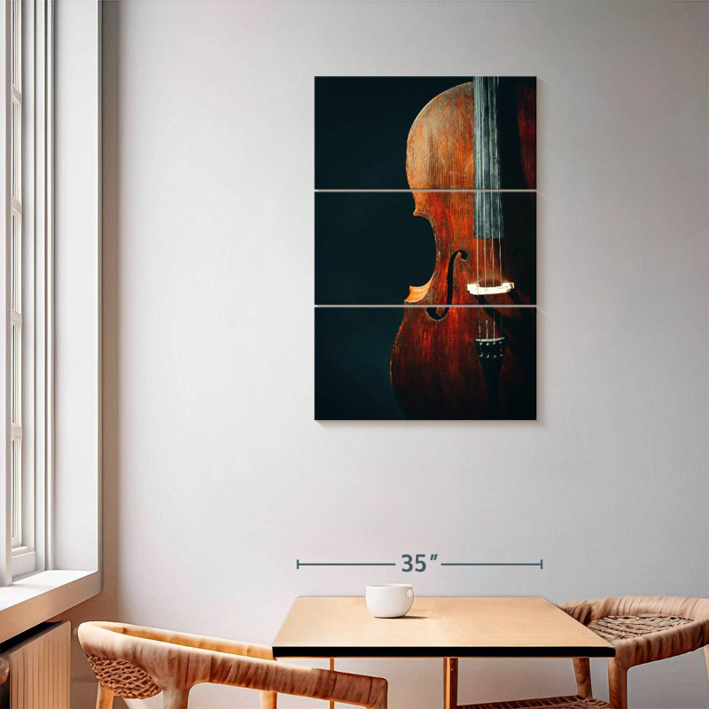 Vieux violoncelle classique Abarca, H 57 po x l 36 po