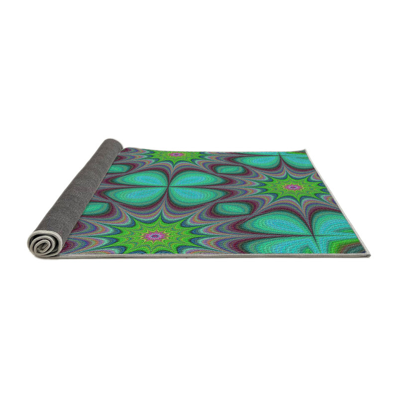 Vert Tapis décoratif, Rond 8 pi