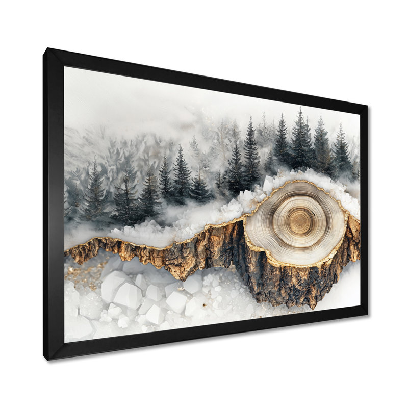 Giovany - Landscapes Wall Art, Reproduction encadrée d'une seule photo, 30" H x 40" W, Black