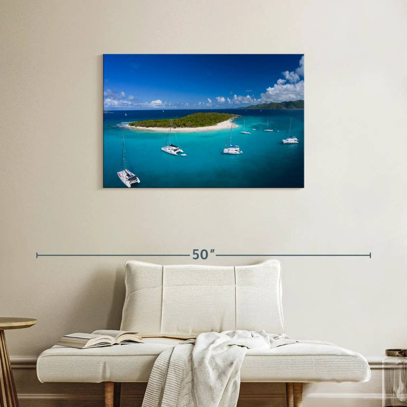 Sandy Cay, île Vierge britannique, H 24 po x l 36 po
