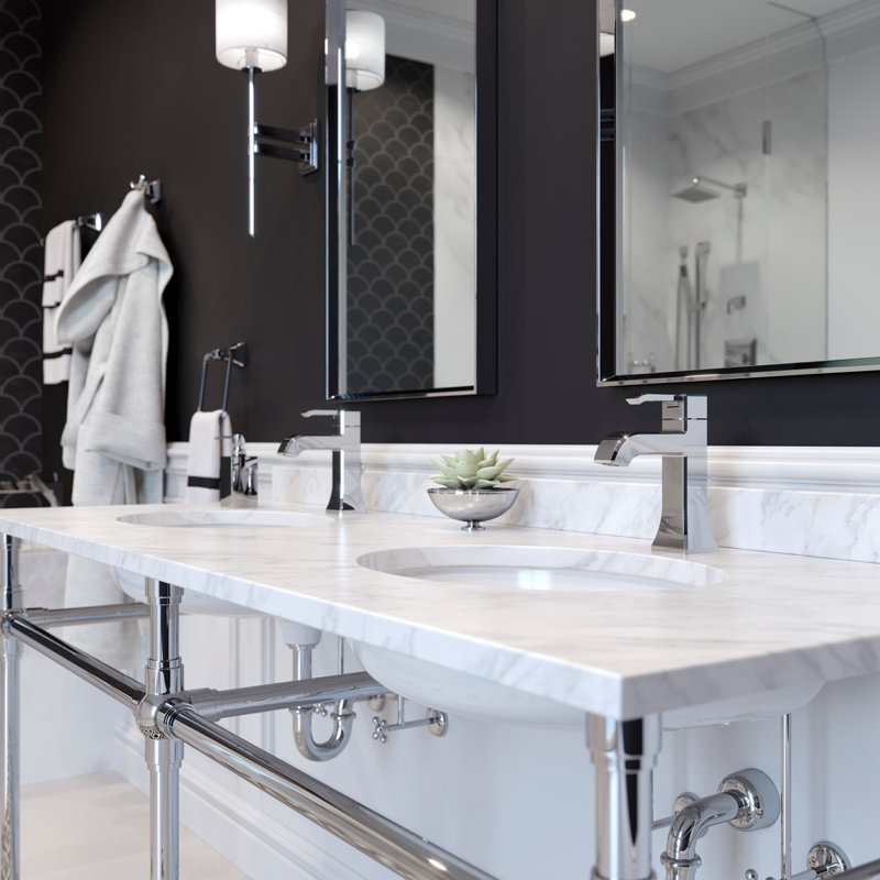 Park Avenue Bathroom Faucet with Drain Assembly, Polished Chrome