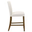 Chaise de salle à manger Paxton Parsons rembourrée, hauteur du comptoir, avec cadre en bois massif, beige (ensemble de 2)-1626932370
