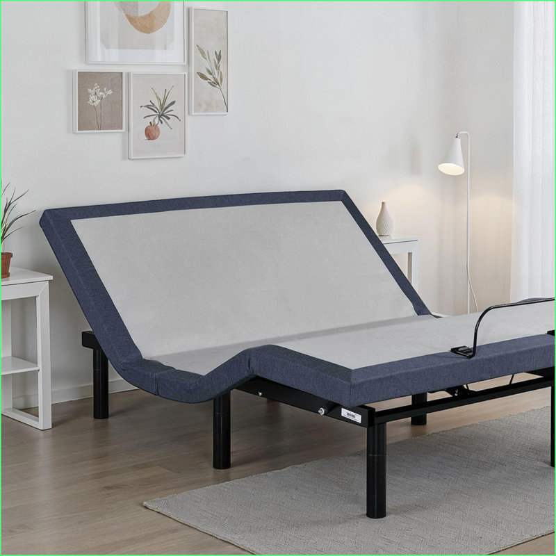 Base de lit ajustable en métal pour grand lit - positions tête / pied, mémoire, Bluetooth, massage pour la chambre principale