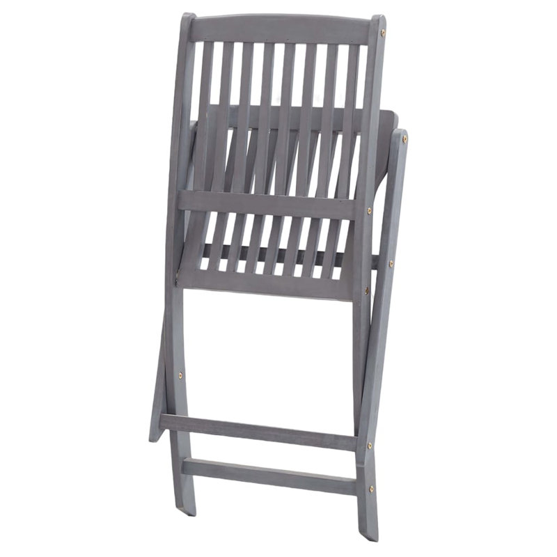 Nikko Patio Dining Side Chair with Cushion, Grey