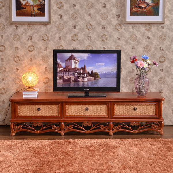 Media Console Table Small Entertainment Center Wood TV Stand for Living  Room New