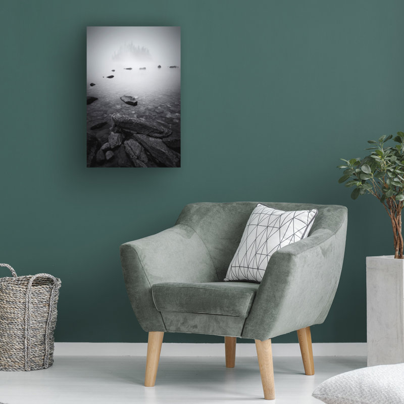 «Lydia Jacobs Misty Lake», art sur toile, H 12 po x l 19 po