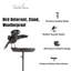 Steel Birds Garden Stake Recycled Metal Outdoor Decor with Weather Finish Easy Assembly Decorative Accent