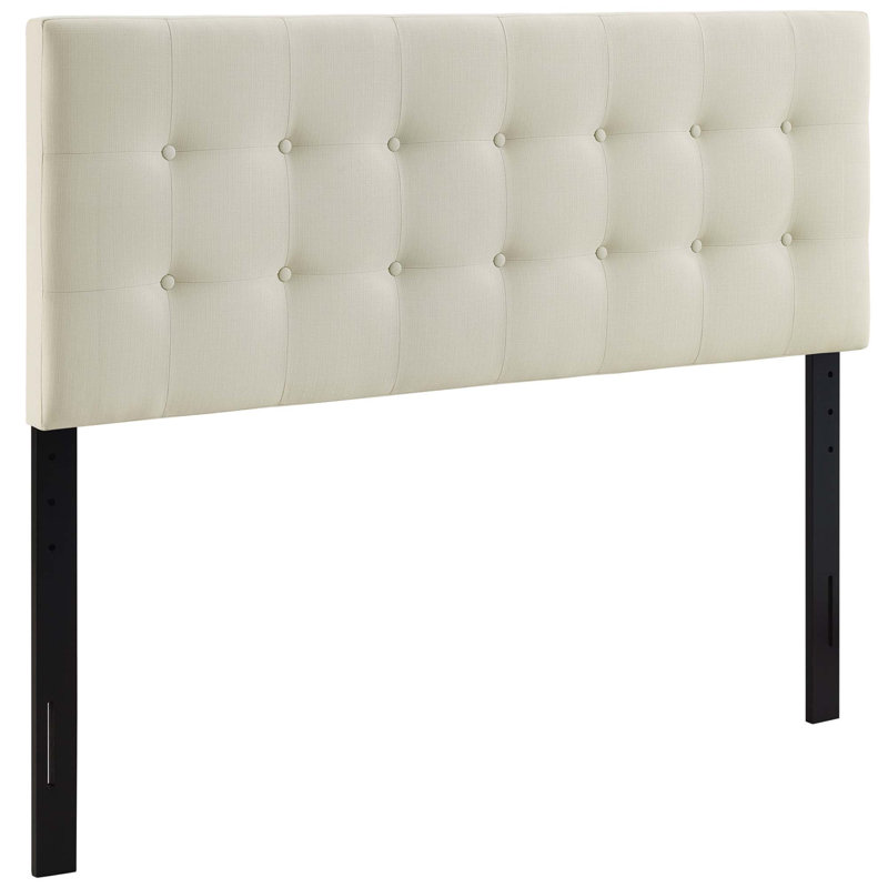 Modway Emily Upholstered Headboard, Queen, Ivory