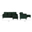 3 Seater Velvet Sofa & Chaise-795231719