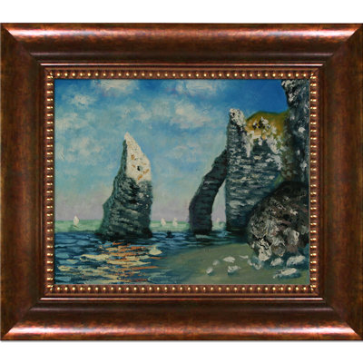 " The Cliffs At Etretat " by Claude Monet Painting Print