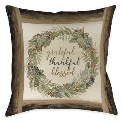 Lodge Harvest Grateful Indoor Decorative Pillow