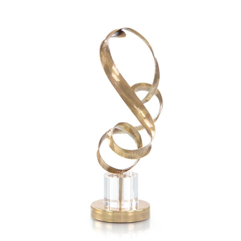 Antique Brass Sculptural Ribbons I