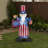 Uncle Sam Patriotic Airblown Inflatable