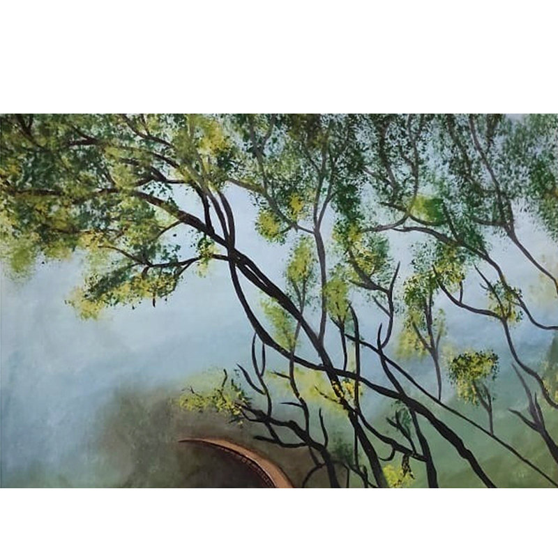 Eternity Road Of Forest | Acrylique sur toile Cavas