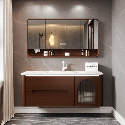 Chinese-style simple and retro bathroom cabinet
