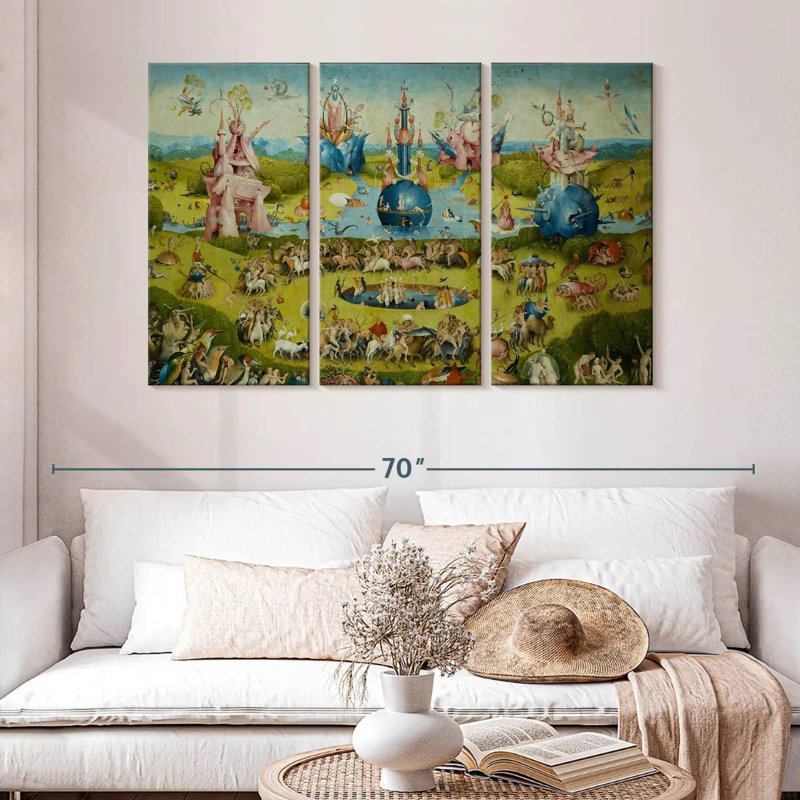 Leisha Le jardin des délices terrestres IV, H 32 po x l 50 po