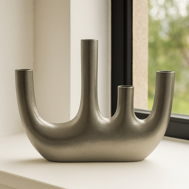 Sculpture de table Keyen, Argent