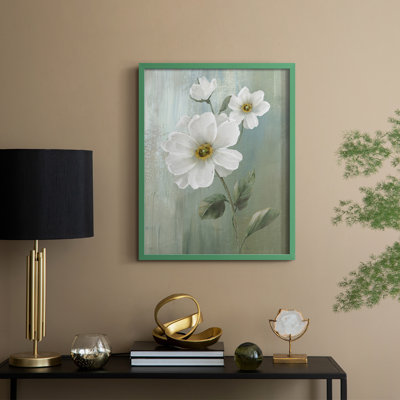 «White Fancy II», reproduction encadrée - bois massif
