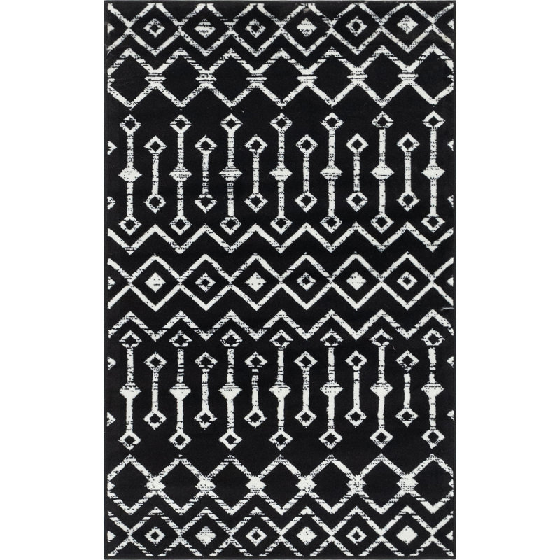 Moroccan Area Rug, Rectangle 99 x 160cm