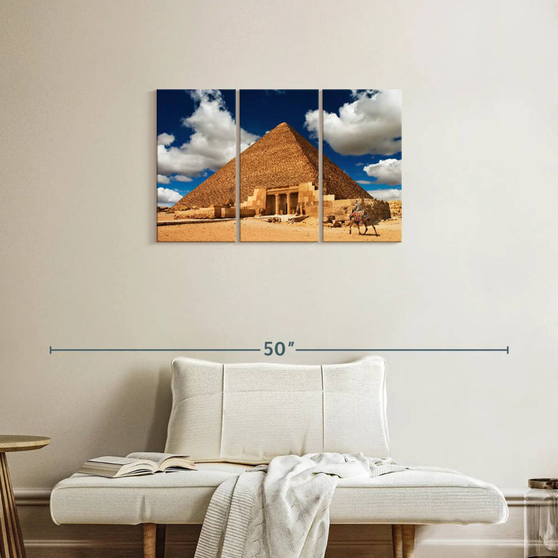 Adella Egyptian Pyramid, 20" H x 33" W