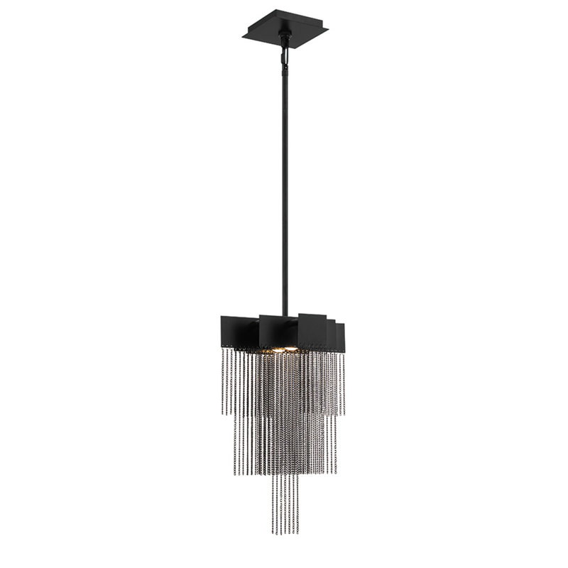 Luminaire suspendu 2 lumières , Noir, noir, noir, noir