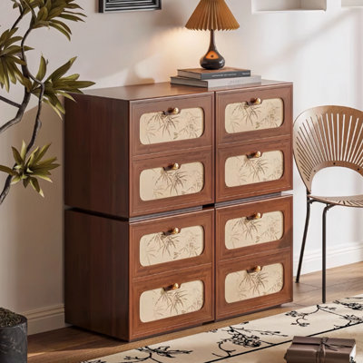 Meuble télé combiné avec un design de style antique