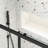 56"-60"W X 72"H Sliding Shower Door, Sliding Door, With 1/4" Tempered Glass-121998773