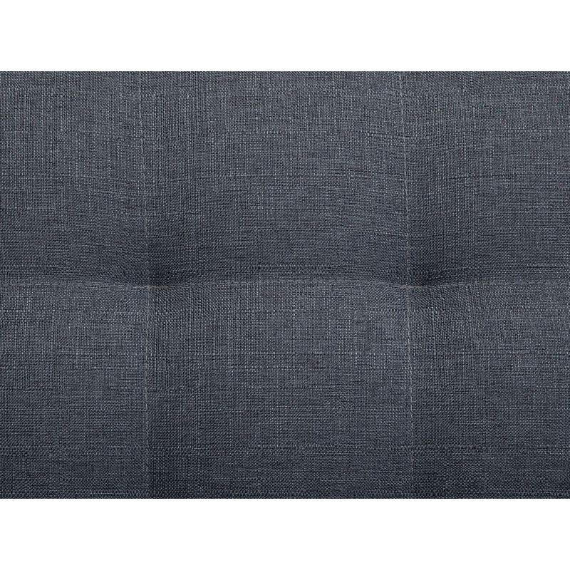 Finnegan 80cm Wide Tufted Square Solid Colour Footstool Ottoman, Grey