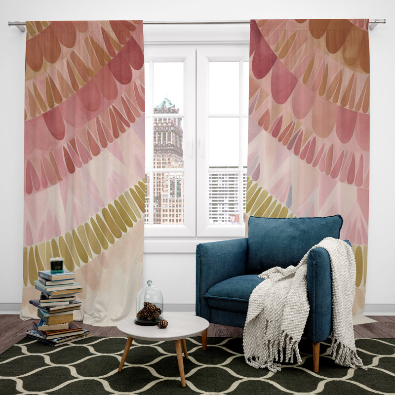 Paire de rideaux obscurcissant en polyester Delle, L 20 po x L 61 po