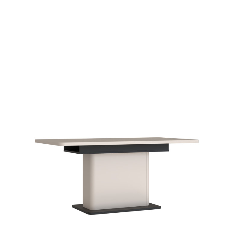 Andia Extendable Dining Table, 75.4cm H x 90cm W x 160cm L, Grey