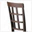 Ensemble de 2 chaises d'appoint en microfibre et finition espresso brun foncé Cardiff