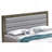 Stylish Gray Full Bed With Functionality