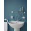 Cheadle Glass Bathroom Shelf with Square Modern Brackets
