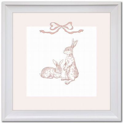 «Bunny pair 1», art mural sur toile