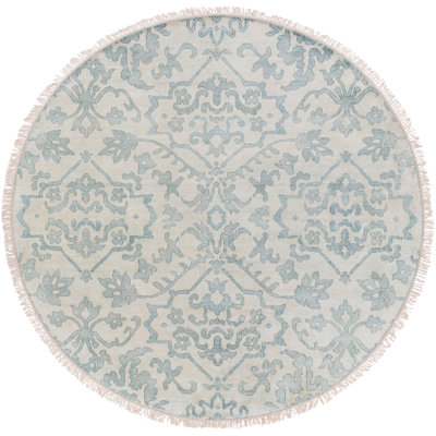 Hillcrest Hand Knotted Wool Damask Area Rug