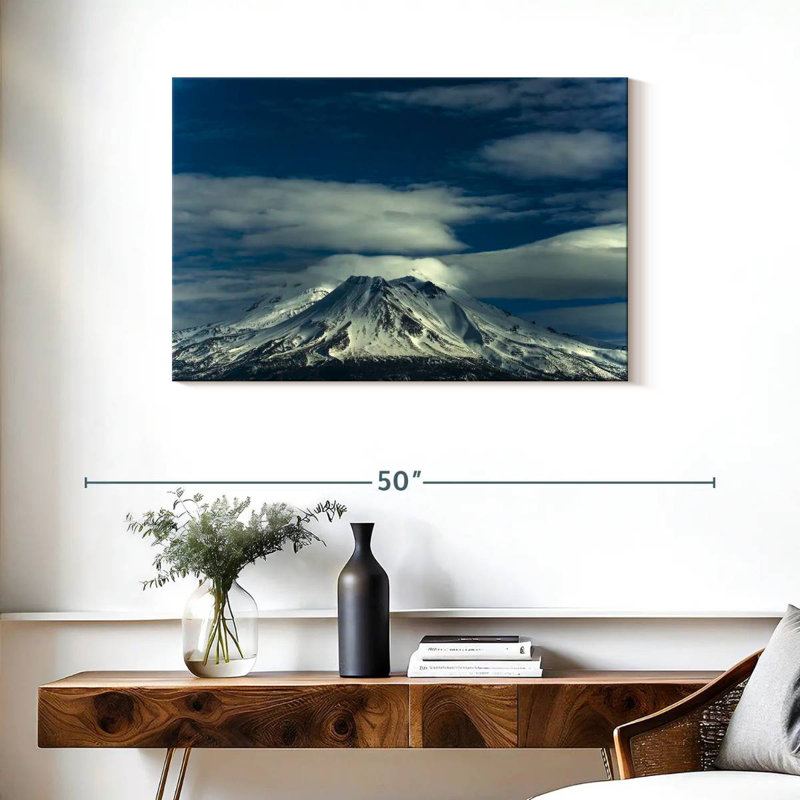 Scène de montagne Alvord Shasta, H 24 po x l 36 po