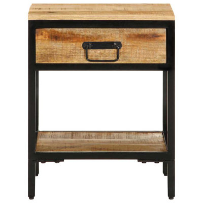 40cm W Solid Wood Bedside Table