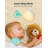 Portable Touch Control Baby Night Light with White Noise, Dimmable Warm Nursery Lamp, 8 Natural Soothing Sounds, Auto Sleep Timer, Rechargeable Travel Sleep Soother for Newborn Infants