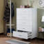 Commode 5 tiroirs avec poignées simples