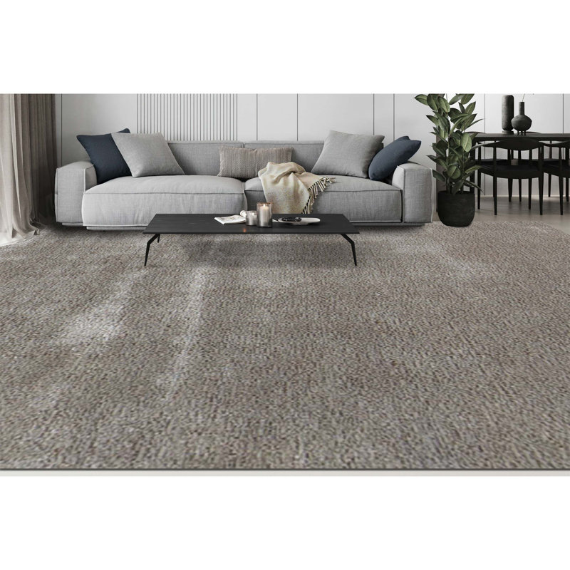 Wool Area Rug in Gray