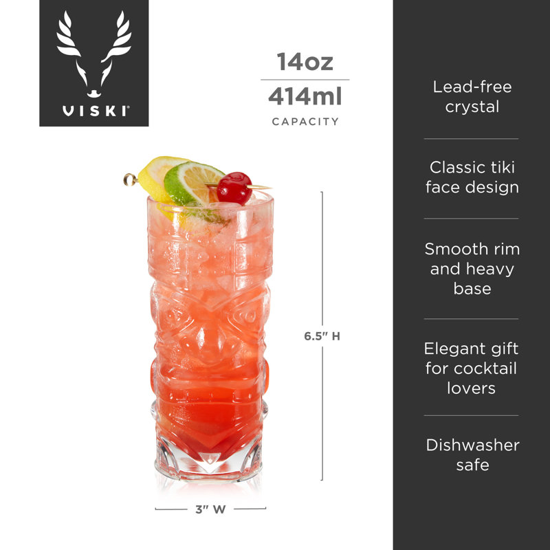 Pacific Crystal Tiki Glasses