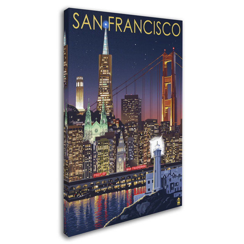 Publicité rétro sur toile Kadey «Travel Poster 98», H 47 po x l 30 po x P 2 po