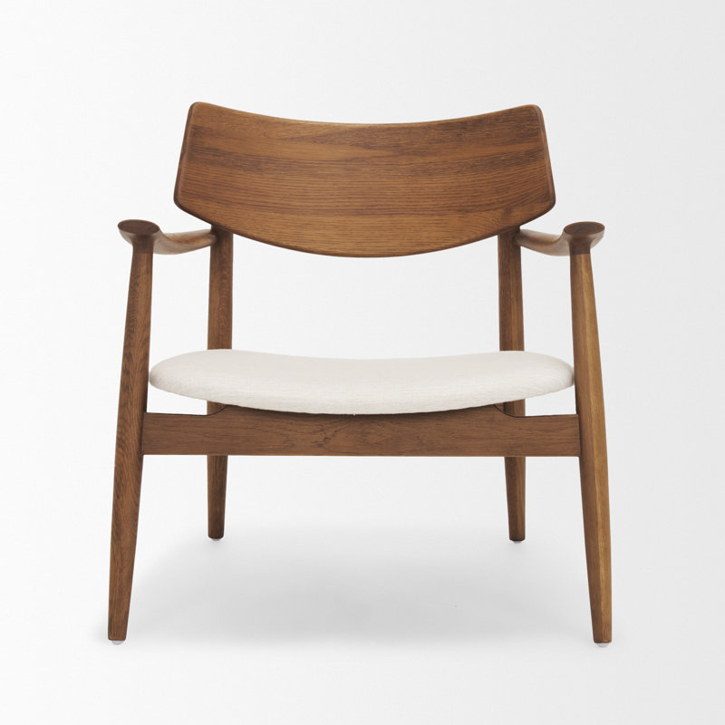 Fauteuil d'appoint Pratha, Brun